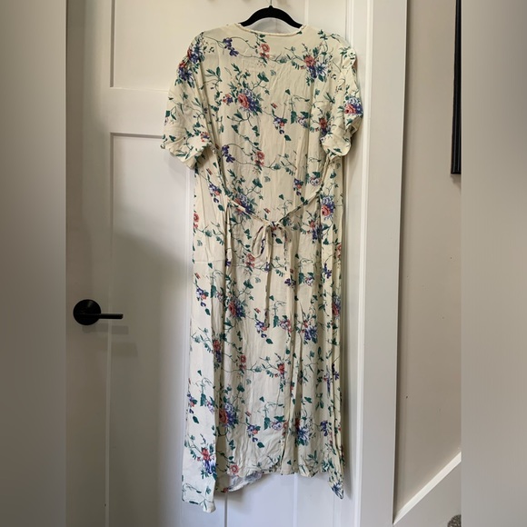Vintage 90s Women’s Plus Tie Back Floral Dress - Size 42 - Picture 3 of 8